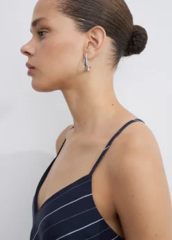 MANGO Sukienki I Kombinezony*Sukienka z lyocellu w paski