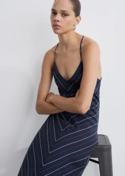 MANGO Sukienki I Kombinezony*Sukienka z lyocellu w paski