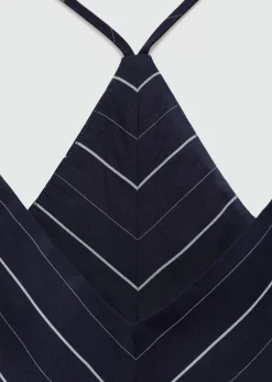 MANGO Sukienki I Kombinezony*Sukienka z lyocellu w paski