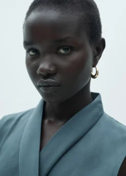 MANGO Sukienki I Kombinezony*Sukienka z lyocellu z ozdobnym wiązaniem