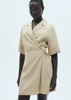 MANGO Sukienki I Kombinezony*Sukienka z lyocellu z paskiem