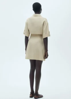 MANGO Sukienki I Kombinezony*Sukienka z lyocellu z paskiem