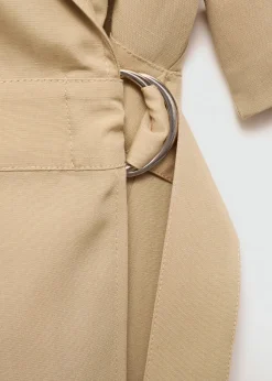 MANGO Sukienki I Kombinezony*Sukienka z lyocellu z paskiem