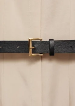 MANGO Sukienki I Kombinezony*Sukienka z lyocellu z paskiem