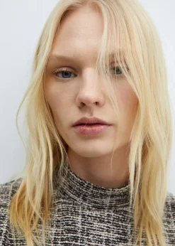 MANGO Sukienki I Kombinezony*Sukienka z melanżowego tweedu