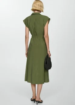 MANGO Sukienki I Kombinezony*Sukienka z modalu z zapięciem na guziki