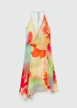 MANGO Sukienki I Kombinezony*Sukienka z nadrukiem i asymetrycznym dołem