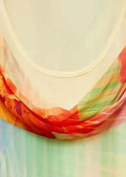 MANGO Sukienki I Kombinezony*Sukienka z nadrukiem i asymetrycznym dołem