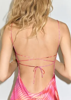 MANGO Sukienki I Kombinezony*Sukienka z nadrukiem i asymetrycznym dołem