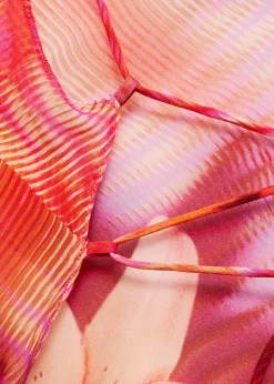 MANGO Sukienki I Kombinezony*Sukienka z nadrukiem i asymetrycznym dołem