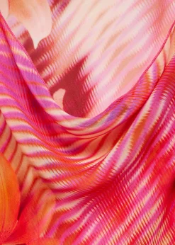 MANGO Sukienki I Kombinezony*Sukienka z nadrukiem i asymetrycznym dołem