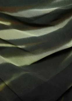 MANGO Sukienki I Kombinezony*Sukienka z nadrukiem i drapowanymi detalami