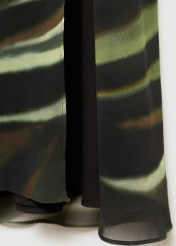 MANGO Sukienki I Kombinezony*Sukienka z nadrukiem i drapowanymi detalami