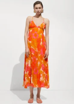 MANGO Sukienki I Kombinezony*Sukienka z nadrukiem i drapowaniem