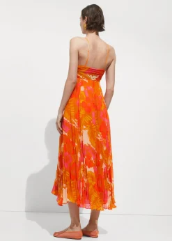 MANGO Sukienki I Kombinezony*Sukienka z nadrukiem i drapowaniem