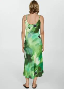 MANGO Sukienki I Kombinezony*Sukienka z nadrukiem i drapowaniem