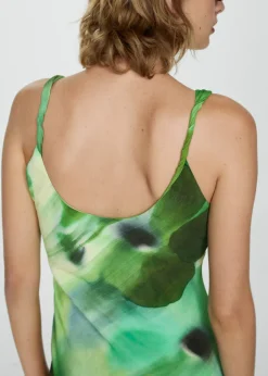 MANGO Sukienki I Kombinezony*Sukienka z nadrukiem i drapowaniem