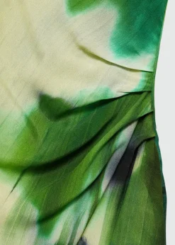 MANGO Sukienki I Kombinezony*Sukienka z nadrukiem i drapowaniem