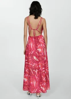 MANGO Sukienki I Kombinezony*Sukienka z nadrukiem i podwójnymi ramiączkami