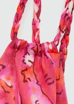 MANGO Sukienki I Kombinezony*Sukienka z nadrukiem i podwójnymi ramiączkami