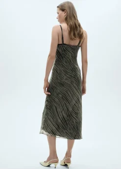 MANGO Sukienki I Kombinezony*Sukienka z nadrukiem i podwójnymi ramiączkami