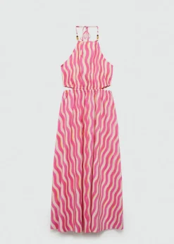 MANGO Sukienki I Kombinezony*Sukienka z nadrukiem i wycięciami