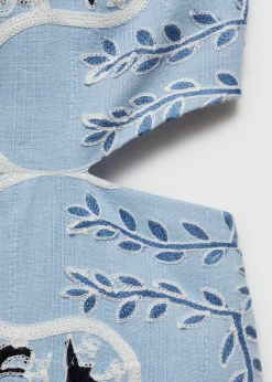 MANGO Sukienki I Kombinezony*Sukienka z nadrukiem i wycięciami