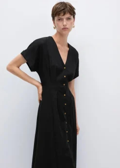 MANGO Sukienki I Kombinezony*Sukienka z o rozszerzanym kroju na guziki