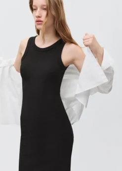 MANGO Sukienki I Kombinezony*Sukienka z prążkowanej dzianiny z rozcięciem