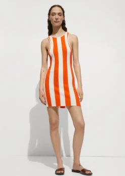 MANGO Sukienki I Kombinezony*Sukienka z prążkowanej dzianiny pętelkowej w paski
