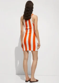 MANGO Sukienki I Kombinezony*Sukienka z prążkowanej dzianiny pętelkowej w paski