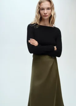 MANGO Sukienki I Kombinezony*Sukienka z satynową spódnicą