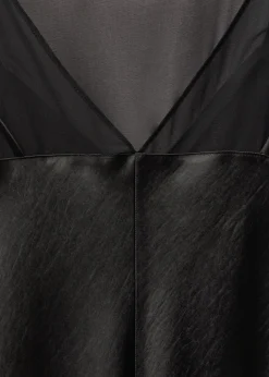 MANGO Sukienki I Kombinezony*Sukienka z satyny i tkaniny