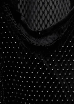 MANGO Sukienki I Kombinezony*Sukienka z siateczkowej tkaniny ze strasem