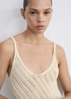 MANGO Sukienki I Kombinezony*Sukienka z szydełkowej dzianiny