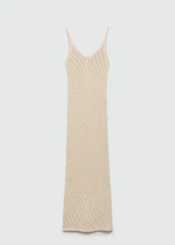 MANGO Sukienki I Kombinezony*Sukienka z szydełkowej dzianiny