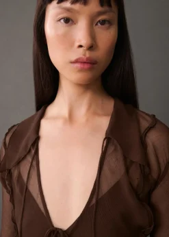 MANGO Sukienki I Kombinezony*Sukienka z szyfonu o rozszerzanym kroju