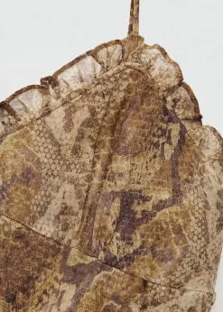 MANGO Sukienki I Kombinezony*Sukienka z szyfonu ze zwierzęcym wzorem