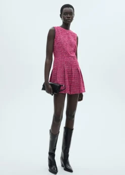 MANGO Sukienki I Kombinezony*Sukienka z tweedu o rozszerzanym kroju