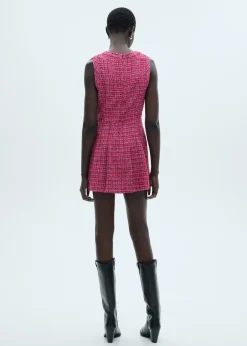 MANGO Sukienki I Kombinezony*Sukienka z tweedu o rozszerzanym kroju
