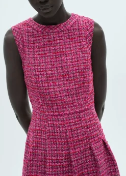 MANGO Sukienki I Kombinezony*Sukienka z tweedu o rozszerzanym kroju