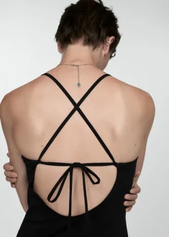 MANGO Sukienki I Kombinezony*Sukienka z zakładkami i kopertowymi plecami