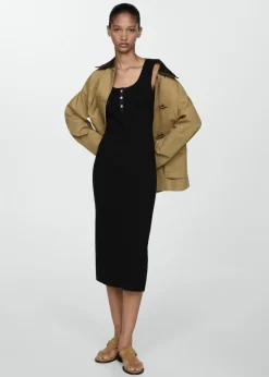 MANGO Sukienki I Kombinezony*Sukienka zapinana na guziki