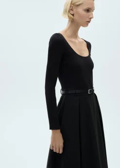 MANGO Sukienki I Kombinezony*Sukienka ze spódnicą z zakładkami i paskiem