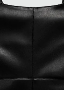 MANGO Sukienki I Kombinezony*Sukienka ze sztucznej skóry na szelkach