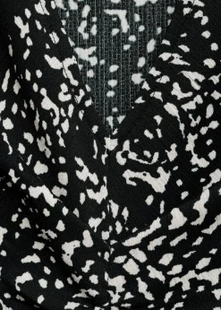 MANGO Sukienki I Kombinezony*Sukienka ze wzorem i bufiastymi rękawami