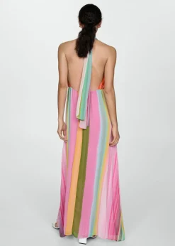 MANGO Sukienki I Kombinezony*Sukienka ze wzorem i węzłem