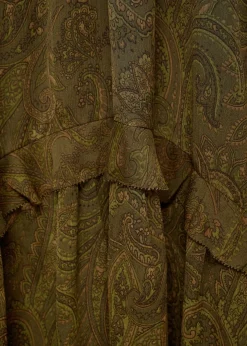 MANGO Sukienki I Kombinezony*Sukienka ze wzorem paisley i falbanką