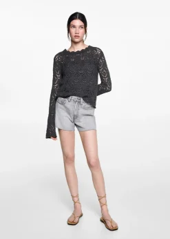 MANGO Swetry I Kardigany*Sweter ażurowa dzianina