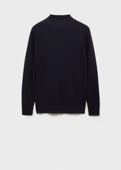 MANGO Kardigany I Swetry*Sweter bawełniany z teksturą i półgolfem